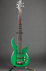 Used Carvin LB75 5 String Fretless Bass - Emerald Green