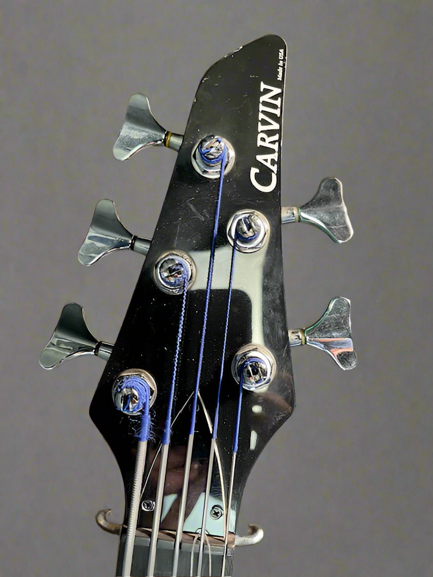 Used Carvin LB75 5 String Fretless Bass - Emerald Green