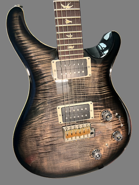 Used PRS P22 / Custom 22 Piezo Stoptail 10-Top w/Case - Charcoal Burst (AVAIL 021725)