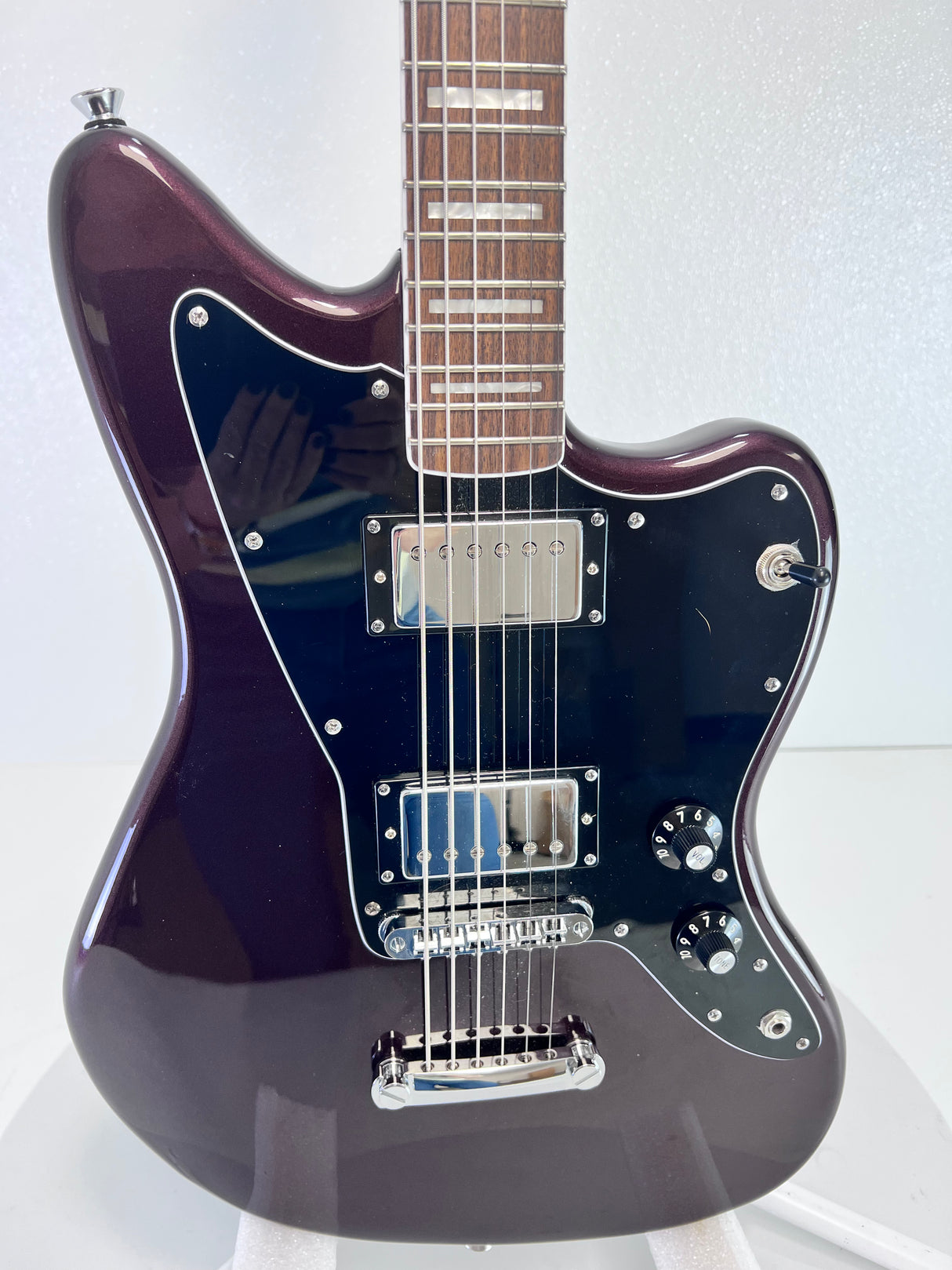 Used Squier JazzMaster Baritone OxBlood