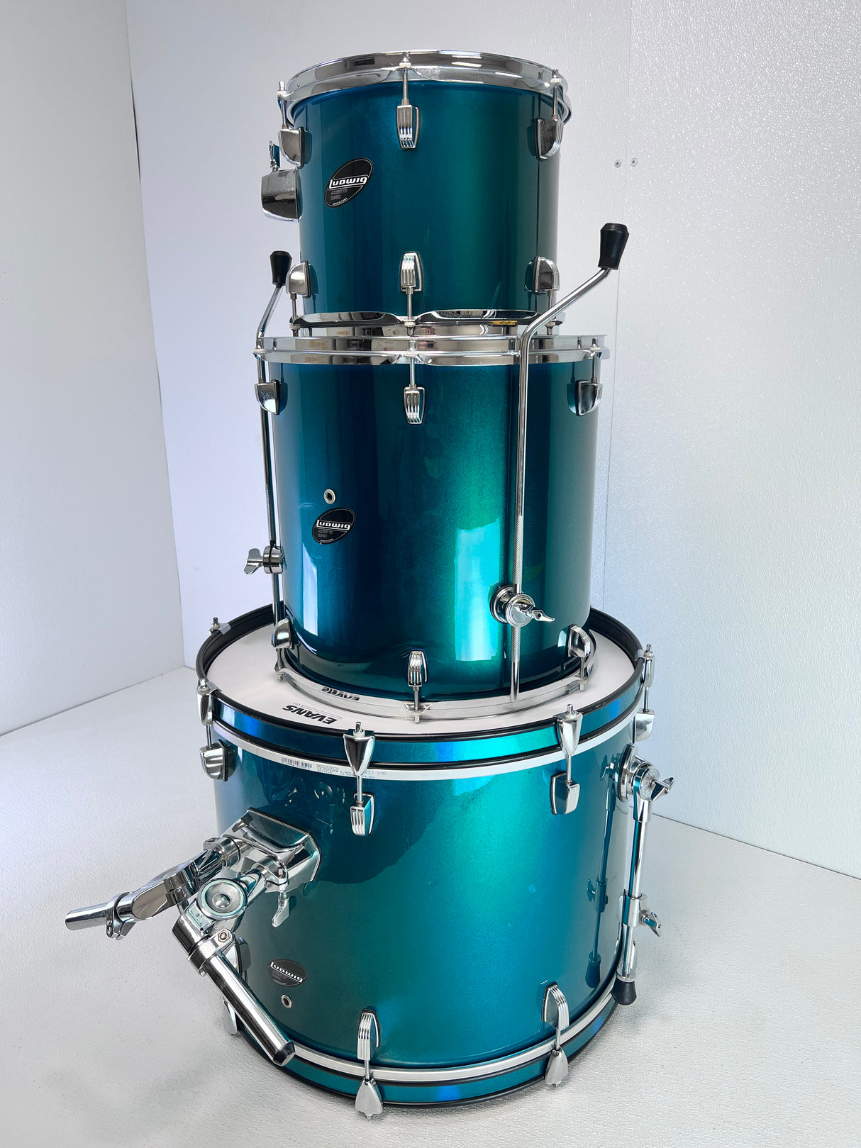 Used Ludwig Accent CS Combo 3pc Kit- 12', 16 & 22"