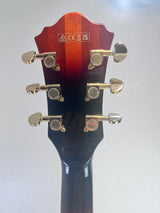 Used Ibanez AS113-BS Hollow Body Electric Guitar- Brown Sunburst W/Gator Case