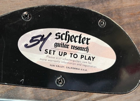 Used Schecter V-1 SLS with Fishman Fluence - Satin Black