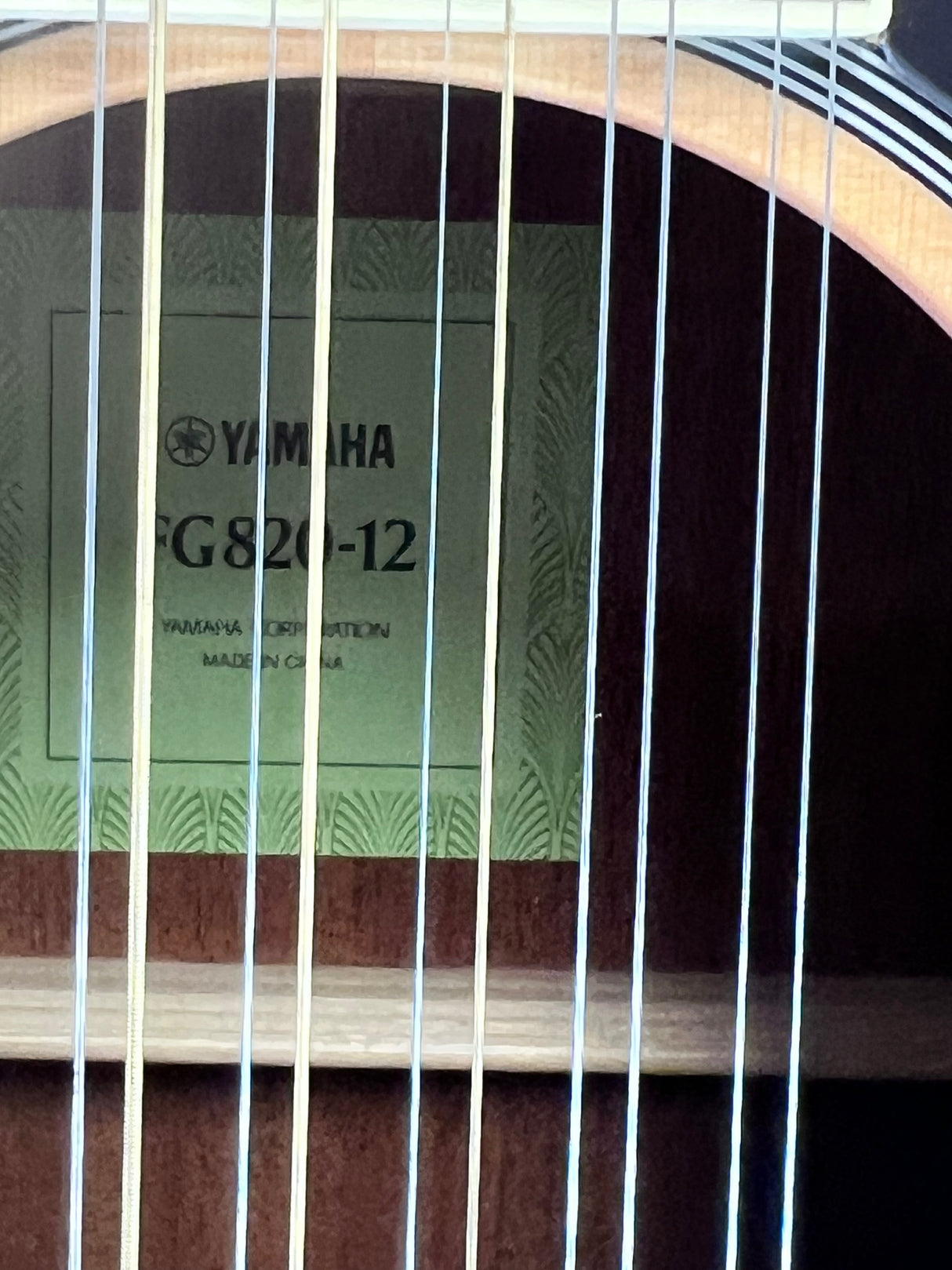 Used Yamaha FG820-12  Acoustic- Natural
