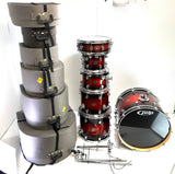 Used PDP Pacific LX Series 6pc Set w/ Chipboard Cases