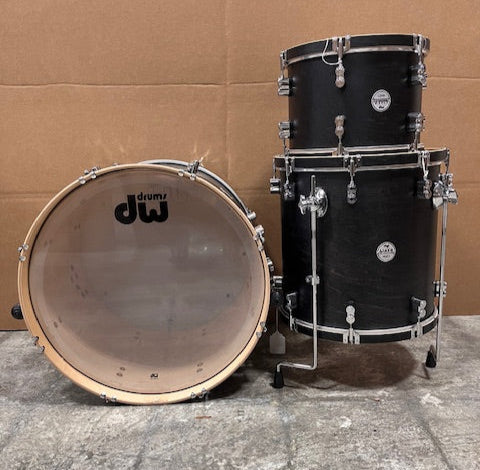 Used PDP Concept Maple 3 piece Drum kit - Ebony Stain