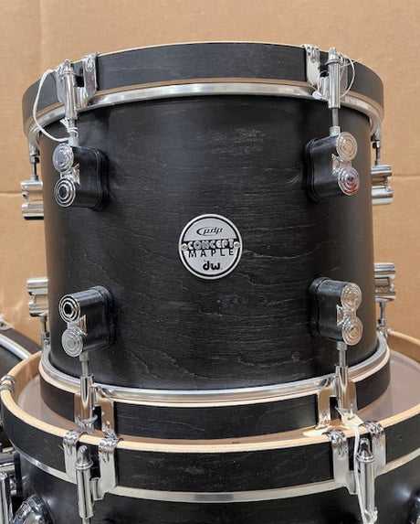 Used PDP Concept Maple 3 piece Drum kit - Ebony Stain