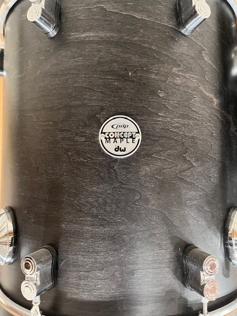 Used PDP Concept Maple 3 piece Drum kit - Ebony Stain