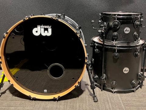 DW Collector's Edition 3 Piece Drum Kit - Satin Black