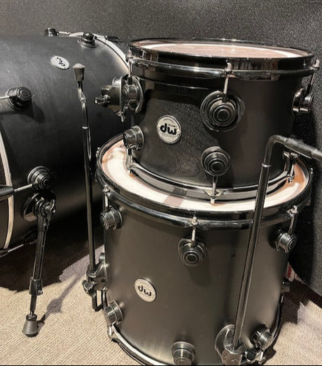 DW Collector's Edition 3 Piece Drum Kit - Satin Black