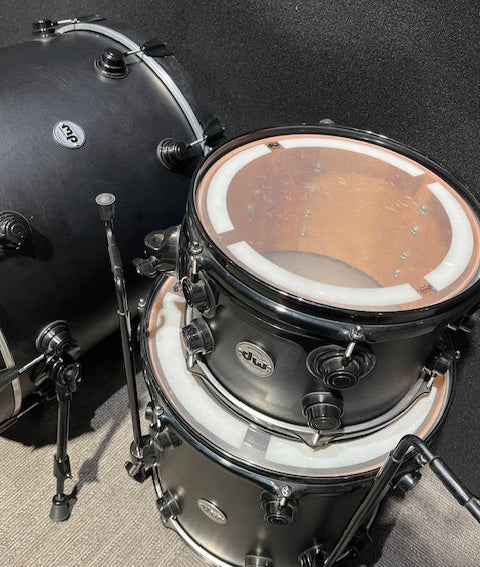 DW Collector's Edition 3 Piece Drum Kit - Satin Black