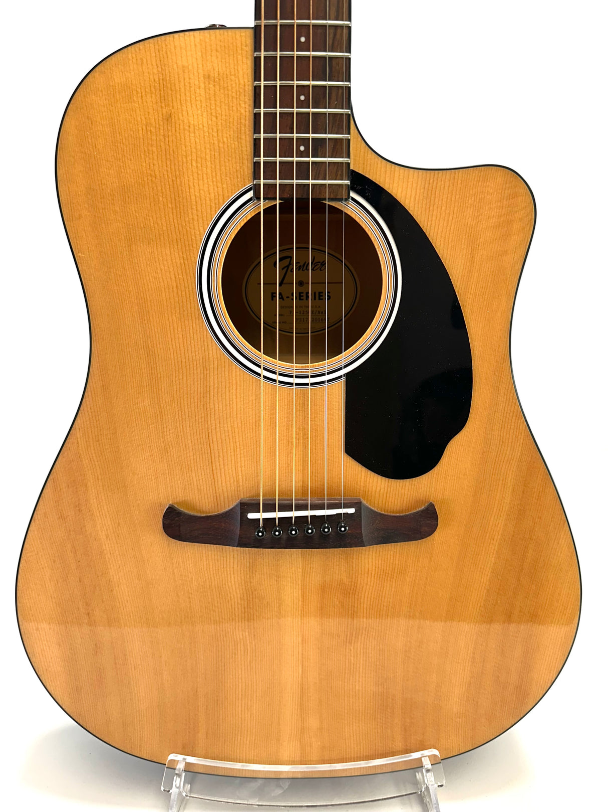 Used Fender FA-125CE Natural Acoustic /Electric Guitar