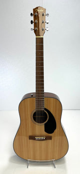 Used Fender CD-60's Dreadnought Natural Acoustic Guitar
