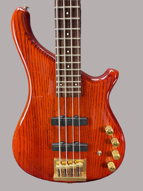 Used Tune Supernova Zi742 4 String Active Bass Guitar - Nightwood