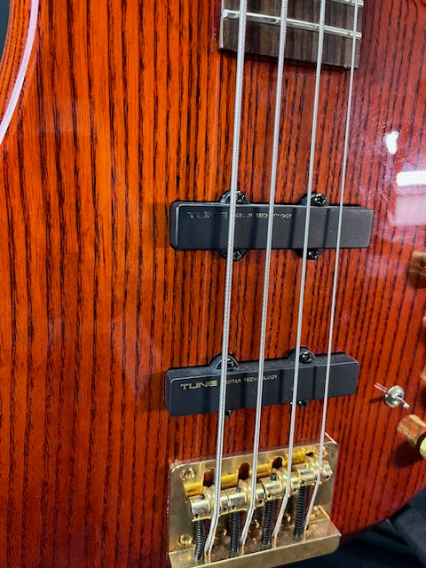 Used Tune Supernova Zi742 4 String Active Bass Guitar - Nightwood
