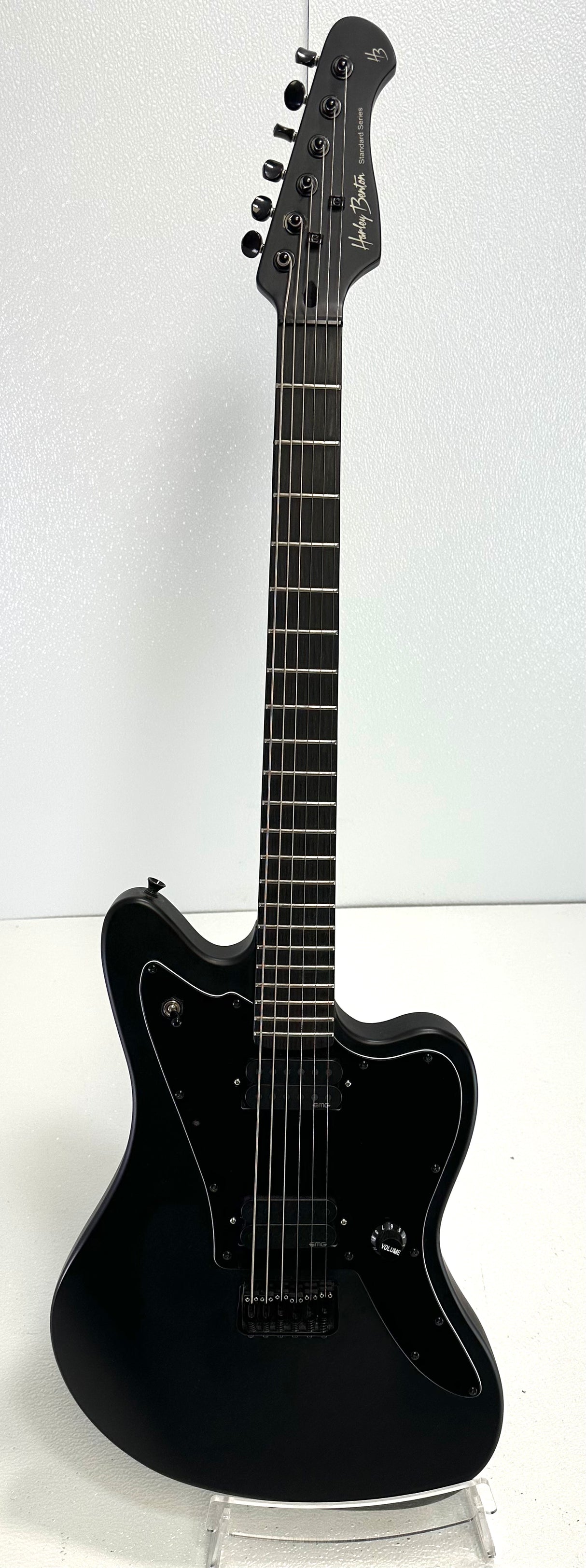 Used Harley Benton JA-20HH Active SBK Electric Guitar W/Gig Bag