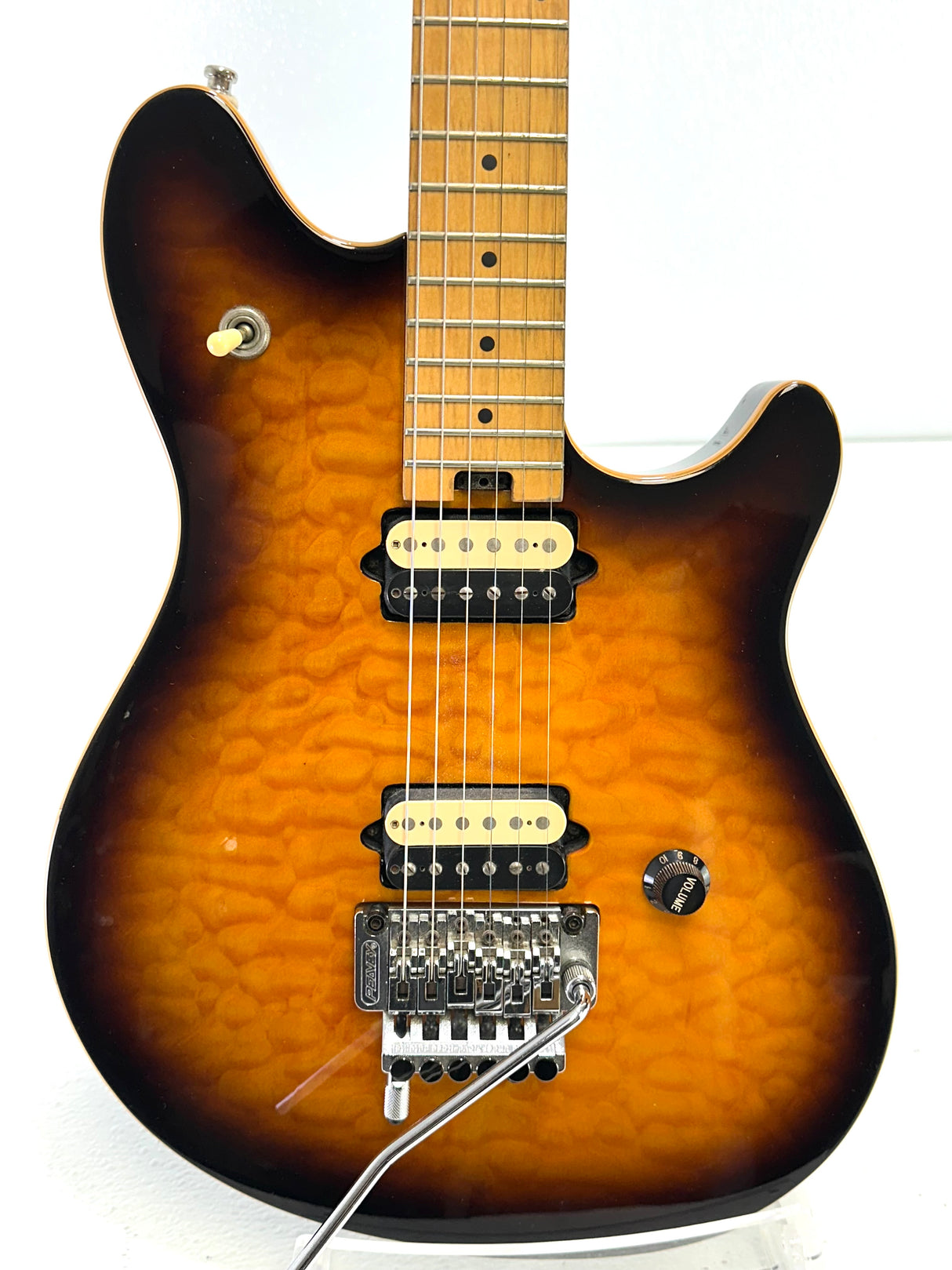 Used Peavey EVH Wolfgang Special W/ Floyd Rose Transparent Amber W/ Case