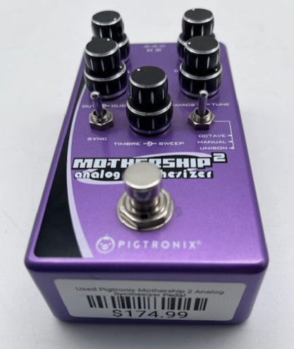 Used Pigtronix Mothership 2 Analog Synthesizer Pedal