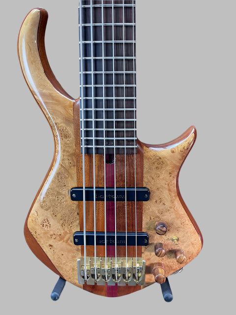 Used Warrior Dran Michael 6 String Bass - Natural