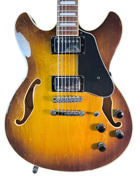 Used Ibanez Artcore AS73 Semi-Hollow Electric Guitar - Tobacco Brown