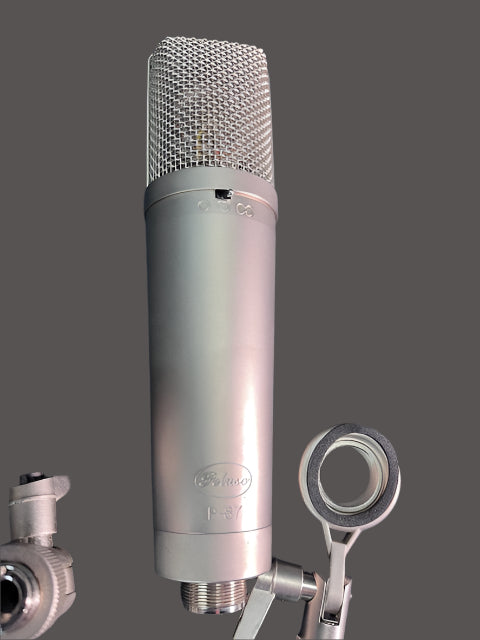 Used Peluso P-87 Multi-Pattern Microphone w/Case & Shockmount - Silver