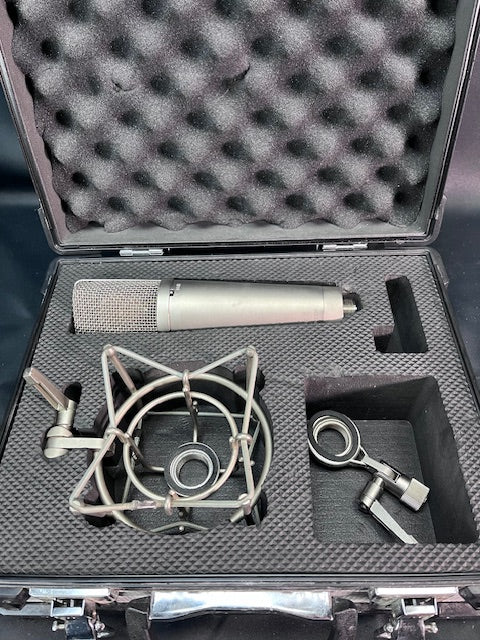 Used Peluso P-87 Multi-Pattern Microphone w/Case & Shockmount - Silver
