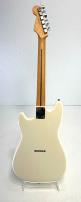 Used Fender Duo Sonic Electric Guitar MN AWT 2019 W/Gig Bag -Cream
