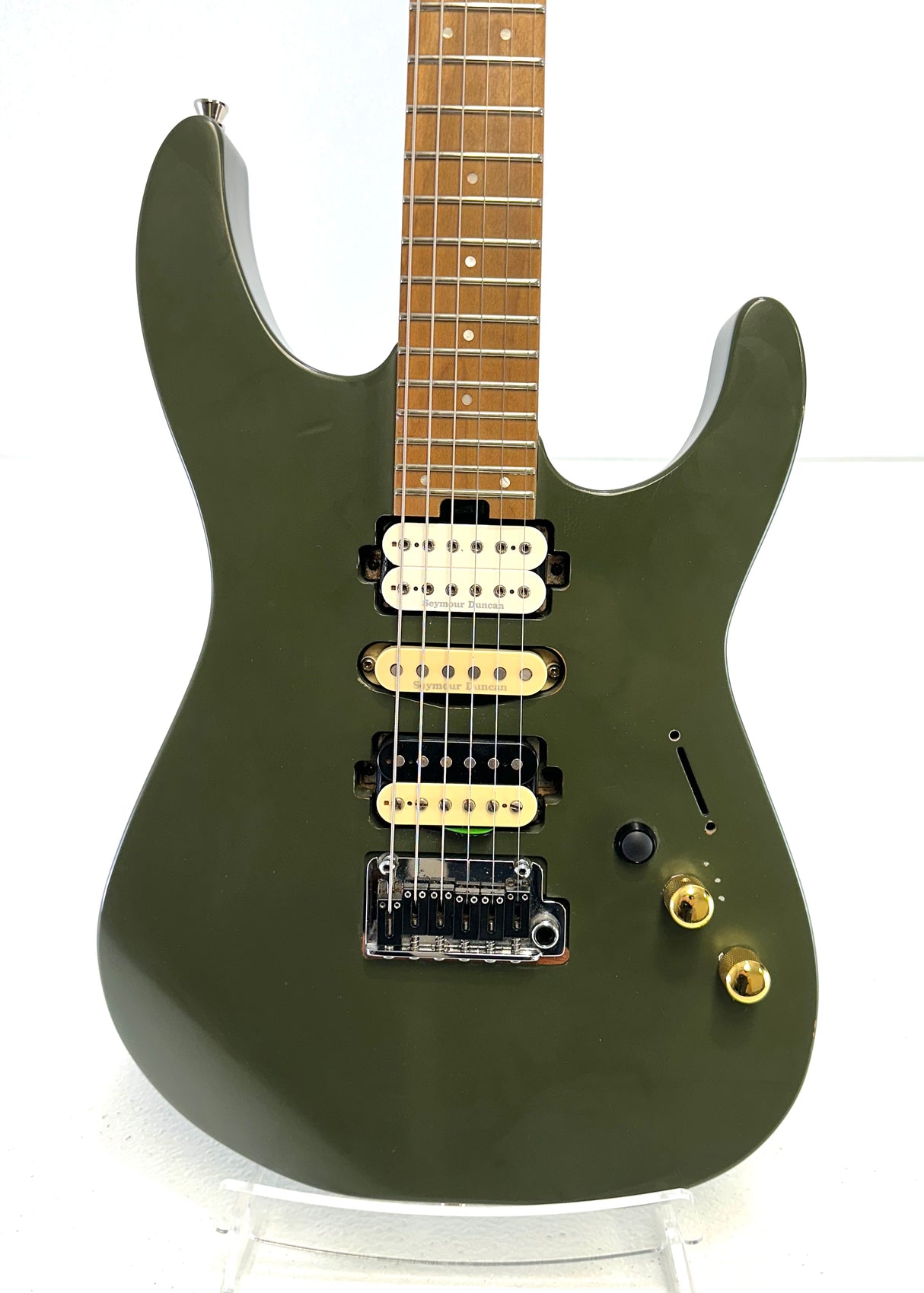 Used Charvel DK24 Olive Drab W/Hard Case