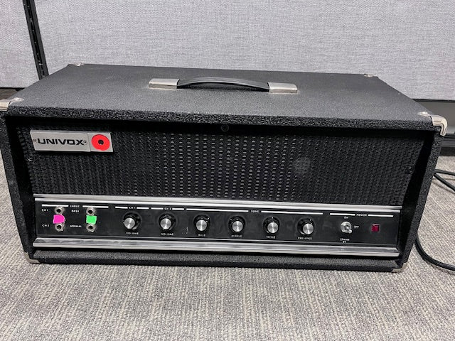 Used Univox 1051200 watt Bass- Head w/2 2X12 Cabinet – Skip's Music