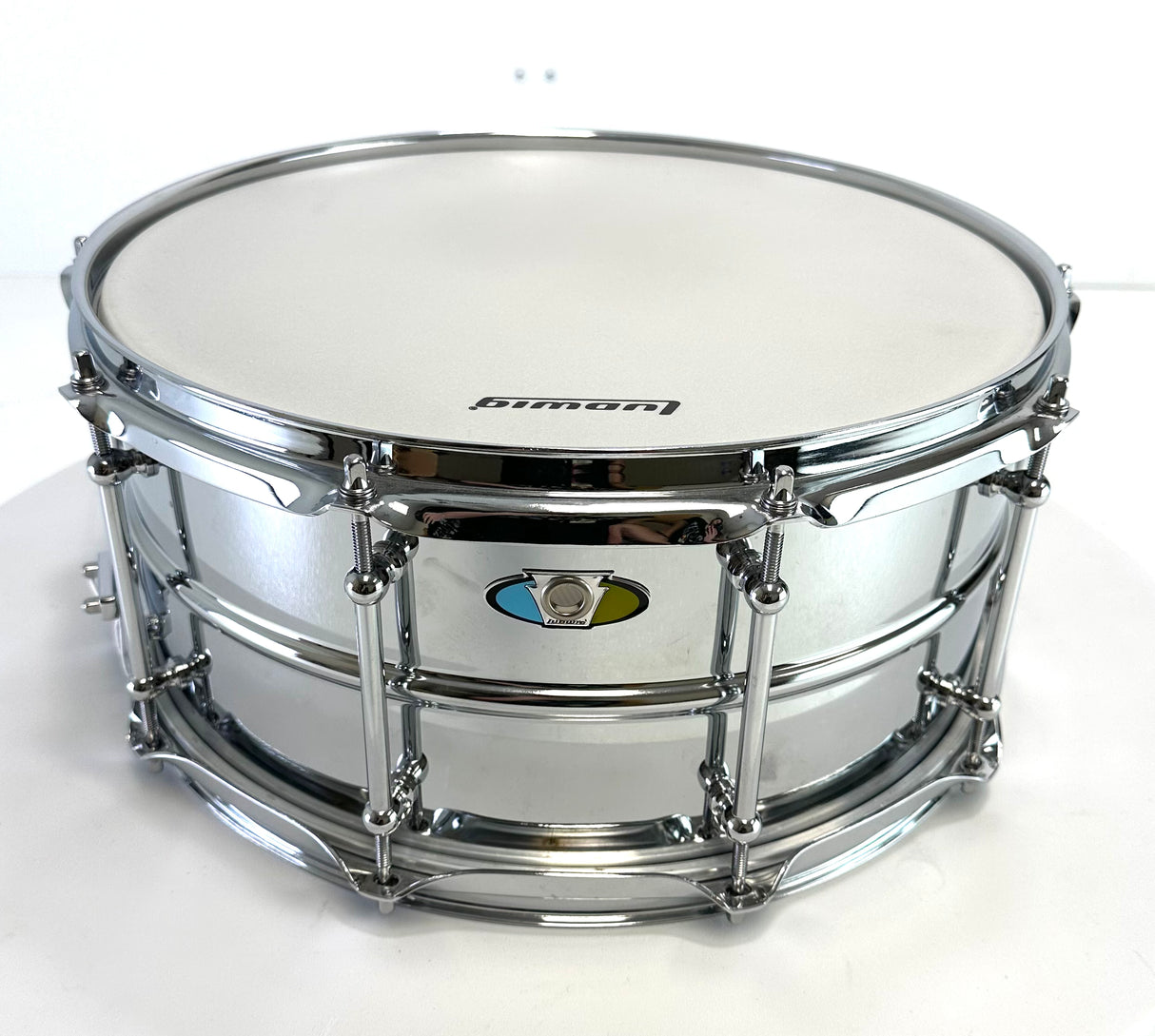 Used Ludwig Supralite 6"x 14" Steel Snare