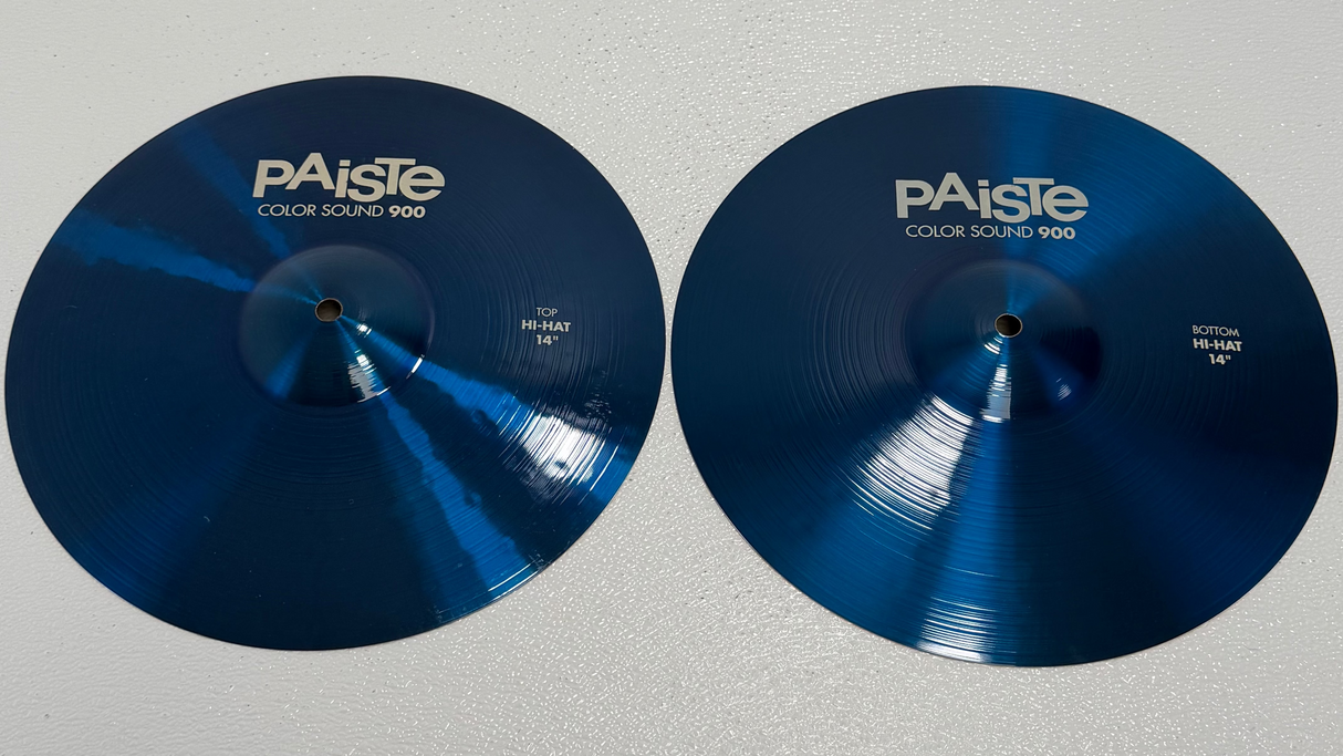 Used Paiste Color Sound 900 14" Hi Hats Blue