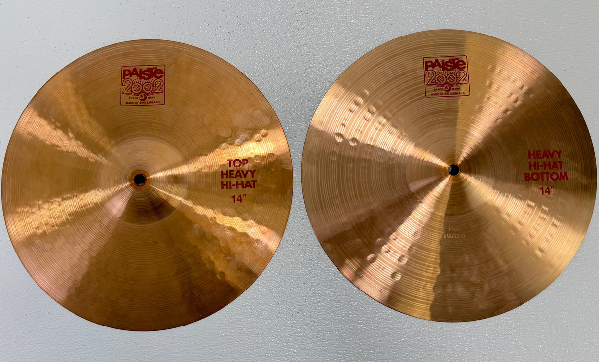 Used Paiste 2002 14"  Heavy Hi-Hats