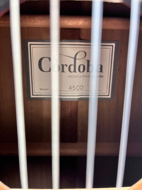 Used Cordoba 45CO Classical Guitar