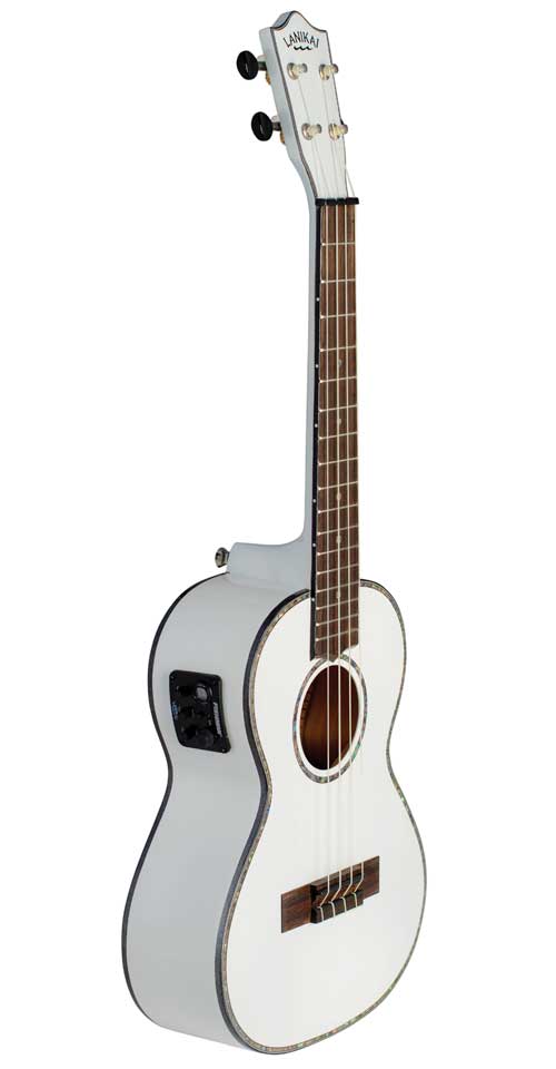 Lanikai JMS-EWT1 Julia Michaels White Pearl Tenor A/E Signature Ukulele