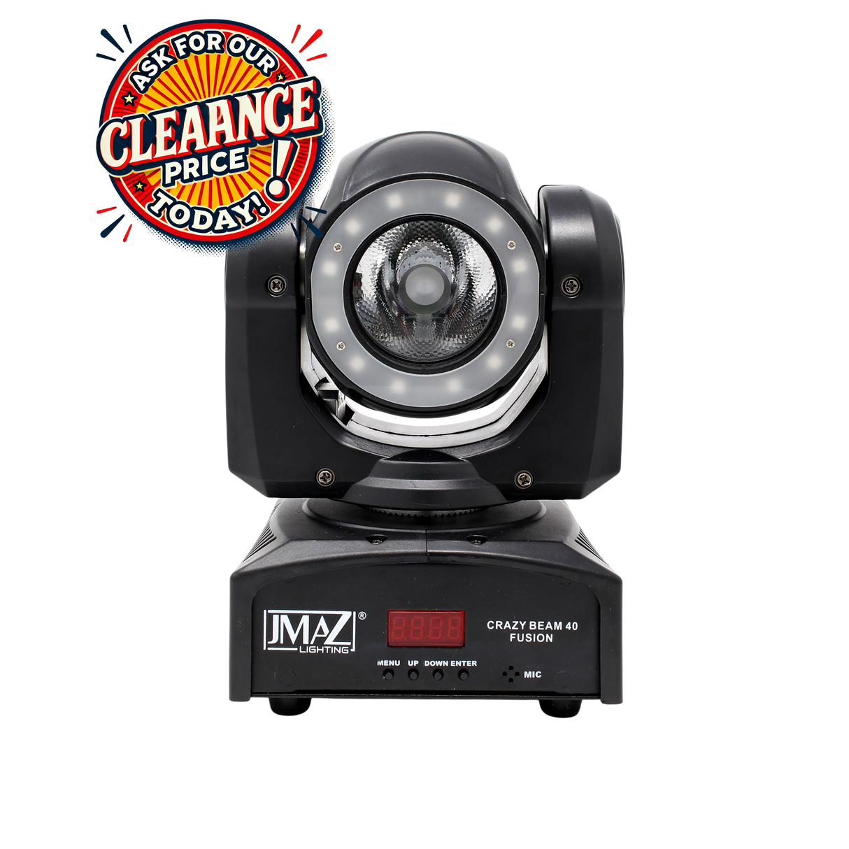 JMaz Crazy Beam 40 Fusion Moving Head Lighting Fixture