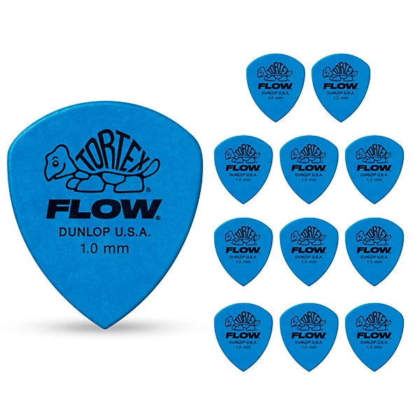 Dunlop Tortex Flow 1.0mm Guitar Picks 12-Pack