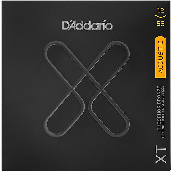 D'Addario XT Phosphor Bronze Acoustic Guitar Strings Light Top/Medium Bottom 12-56