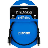 BOSS BMIDI-PB1 Multi-Directional MIDI Cable 1 ft.