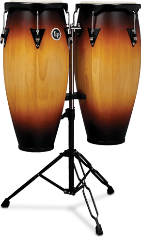 Latin Percussion City Series Conga Set with Stand - Vintage Sunburst