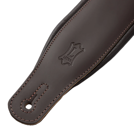 Levy's Amped Leather Series - Dark Brown / Acoustic