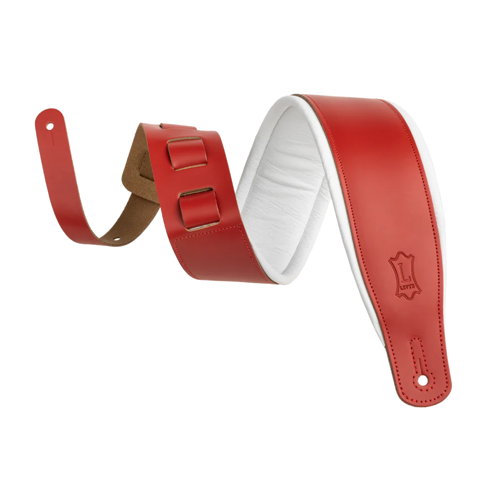 Levy's Amped Leather Series - Red / White Backing