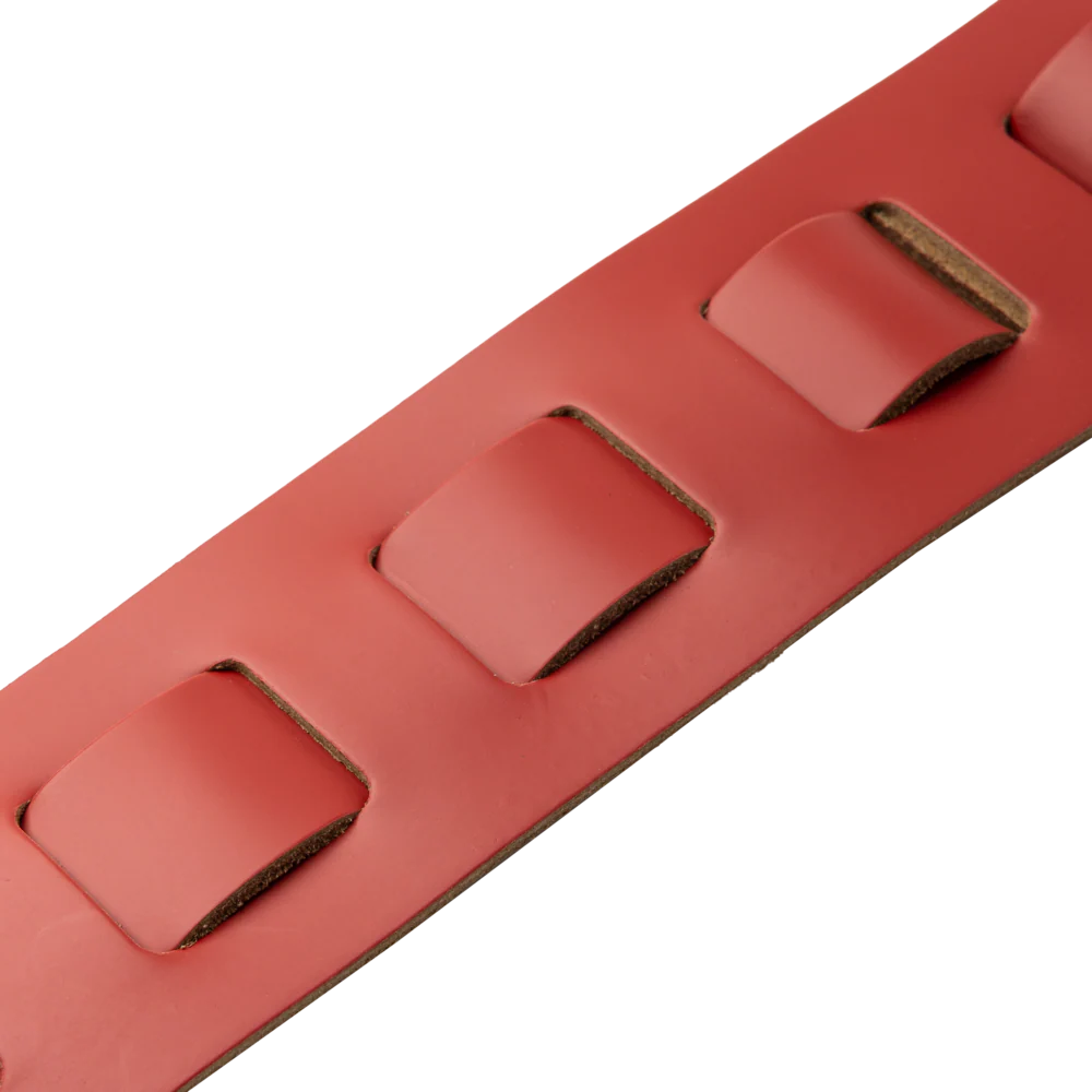 Levy's Amped Leather Series - Red / White Backing