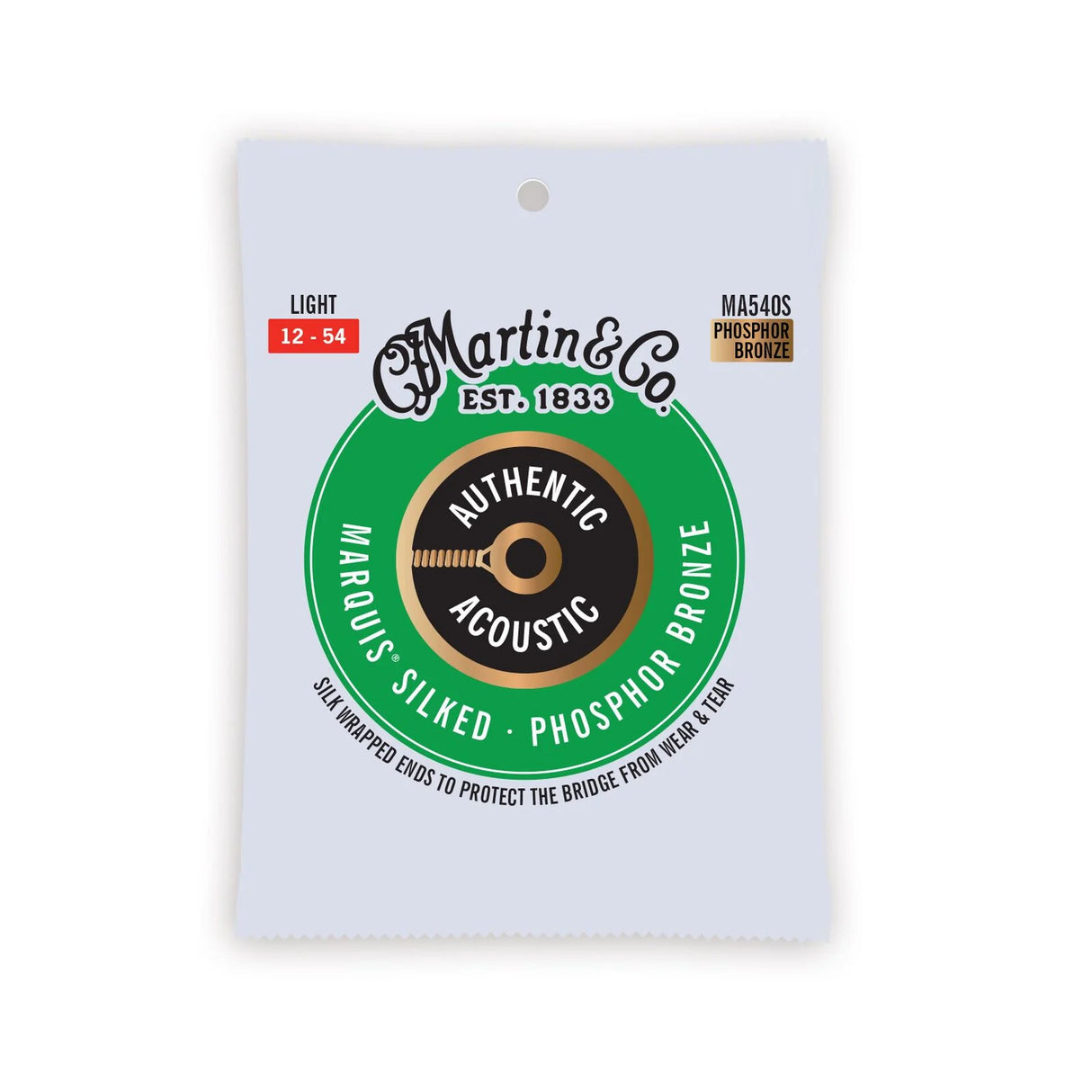 Martin Marquis Light Silked Guitar Strings Phosphor Bronze 12-54