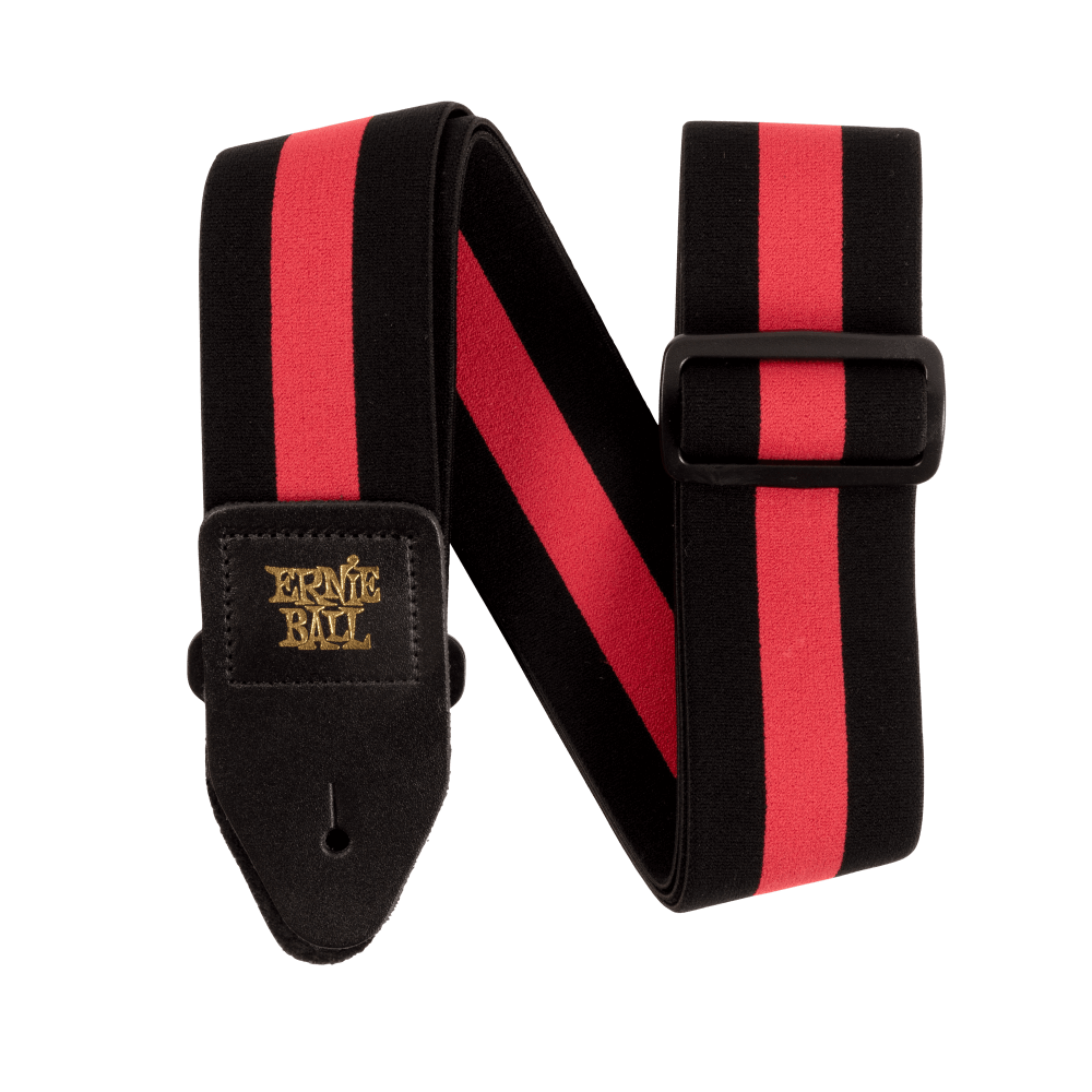 Comfort Stretch Guitar Strap/Bass Strap - Racer Red