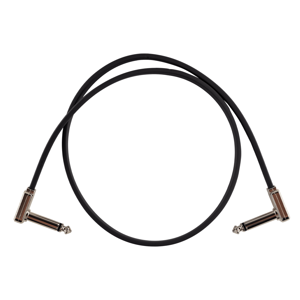 Ernie Ball Flat Ribbon Patch Cable 24in - Black - Single