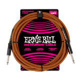 Ernie Ball Braided Instrument Cable Straight/Straight 10ft - Red/Black