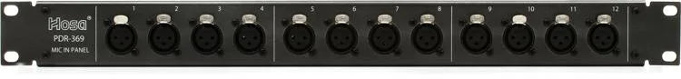 Hosa PDR-369 12-point XLR Balanced Patchbay