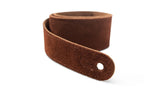Taylor 2.5" Embroidered Suede Guitar Strap - Chocolate Brown