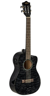 Lanikai Quilted Maple Black Stain Baritone A/E Ukulele