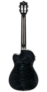 Lanikai Quilted Maple Black Stain Baritone A/E Ukulele